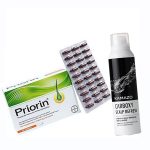 اسپری کربوکسی تراپی مو  کامازو کره ای 300 میل  و پریورین 120 عددی مکمل ضد ریزش مو